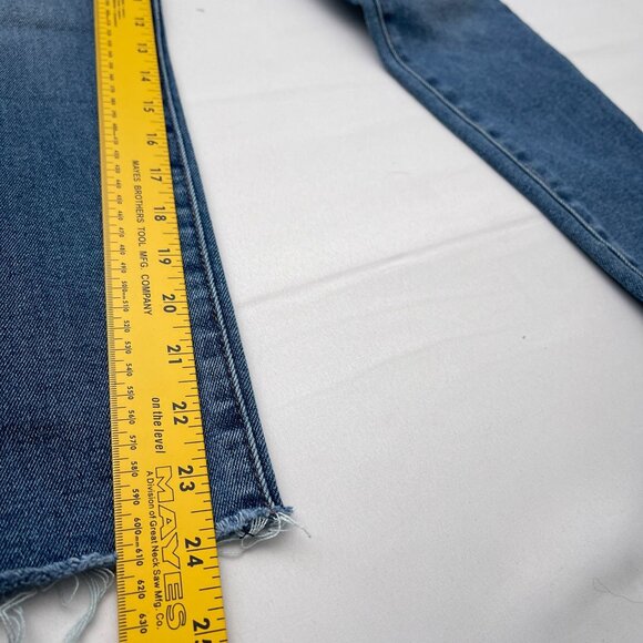 William Rast Super High Waist Ankle Skinny Jeans Raw Hem Denim Women's Junior 27 - Picture 8 of 13